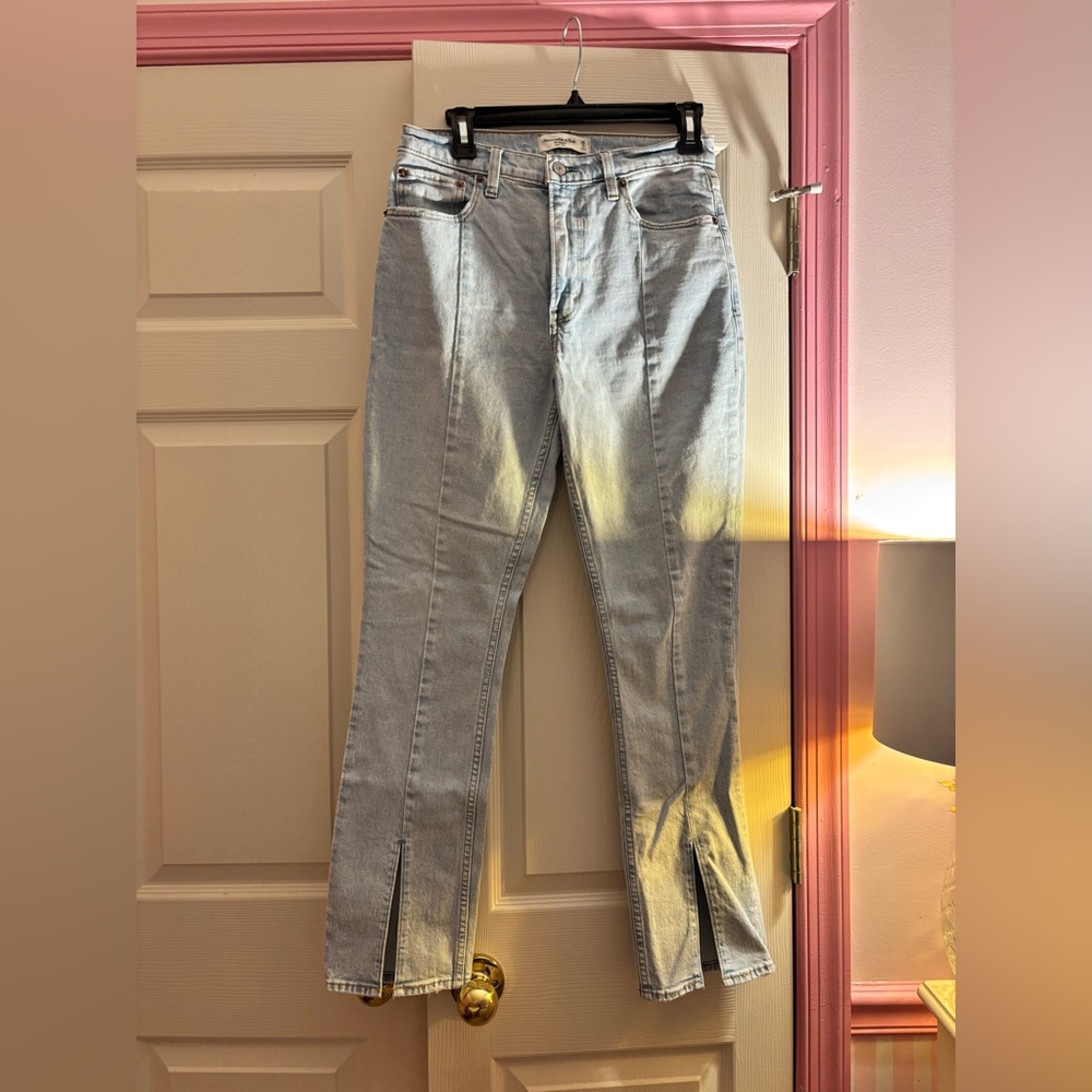 Abercrombie and Fitch Split Hem Skinny Jeans